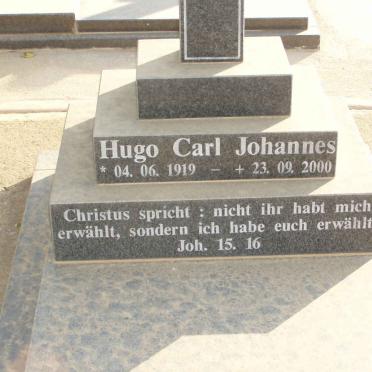 JOHANNES Hugo Carl 1919-2000