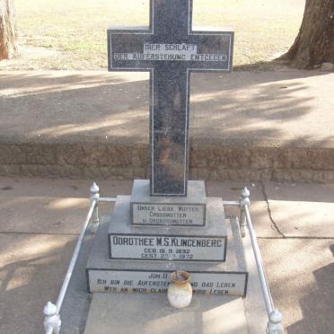 KLINGENBERG Dorothee M.S. 1892-1972