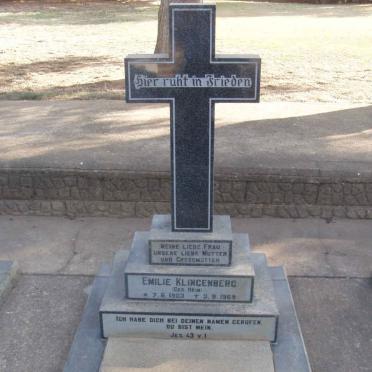 KLINGENBERG Emilie B.C. nee HEIN 1903-1969