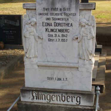 KLINGENBERG Edna Dorothea 1942-1957