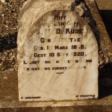 KÜSEL S.M.D. nee SCHÜTTE 1888-1920