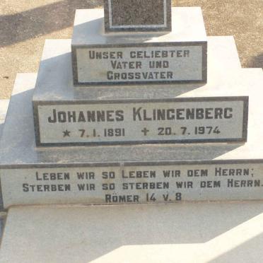 KLINGENBERG A.H. Johannes 1891-1974