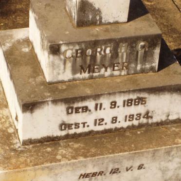 MEYER Georg H.C. 1886-1934