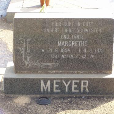 MEYER M. Margrethe S. 1894-1979