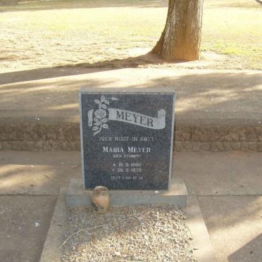 MEYER Maria D.L. nee STUMPF 1880-1970