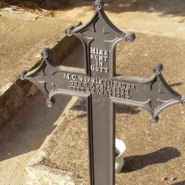 NIEBUHR M.C. Sophie 1899-1904