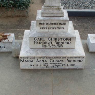 NIEBUHR Carl Christoph Heinrich 1898-1947 &amp; Maria Anna Gesine HAMBROCK 1904-1989