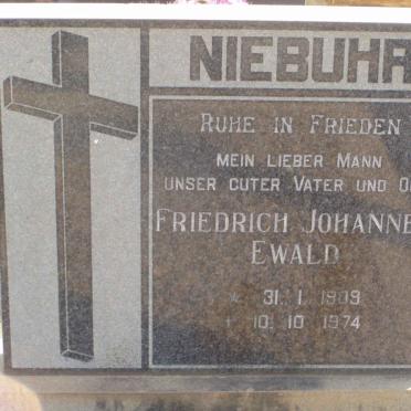 NIEBUHR Friedrich Johannes Ewald 1909-1974