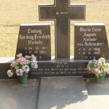 NIEBUHR Ludwig Hardwig Friedrich 1921-2004 &amp; Maria Luise Auguste SCHROEDER 1920-2003