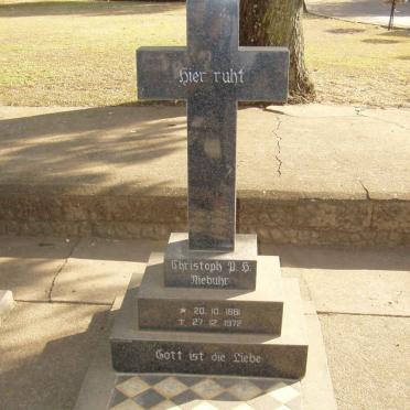 NIEBUHR Christoph P.H. 1881-1972