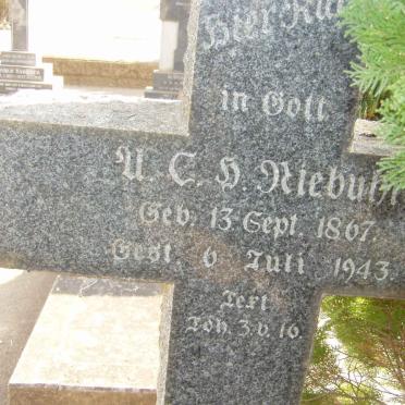 NIEBUHR A.C.H. 1867-1943