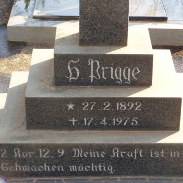 PRIGGE H. 1892-1975