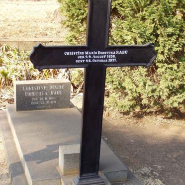 RABE Christine Marie Dorothea 1856-1871
