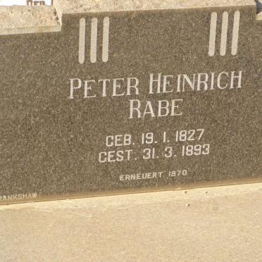 RABE Peter Heinrich 1827-1893