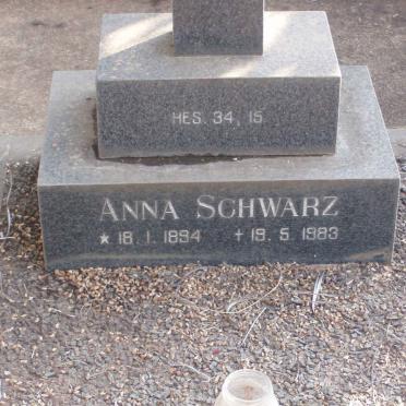 SCHWARZ Anna 1894-1983