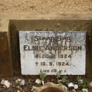 ANDERSON Elsie 1924-1924