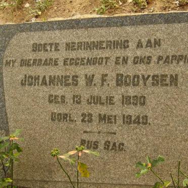 BOOYSEN Johannes W.F. 1890-1949