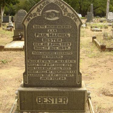 BESTER Paul Machiel 1887-1947