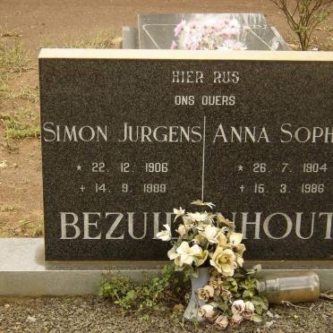 BEZUIDENHOUT Simon Jurgens 1906-1989 &amp; Anna Sophia 1904-1986