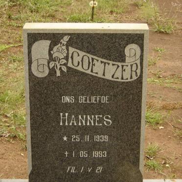 COETZER Hannes 1939-1993