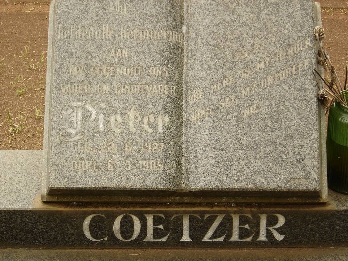 COETZER Pieter 1927-1985