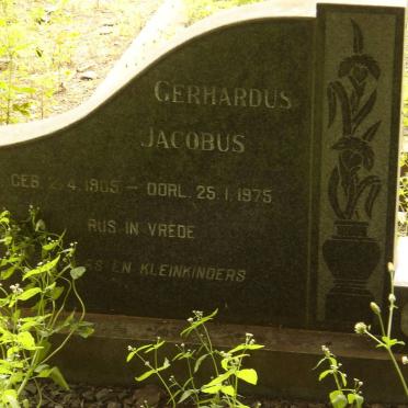 COMBRINK Gerhardus Jacobus 1905-1975 &amp; Susanna Maria Fransiena 1908-1973 