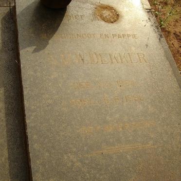 DEKKER N.M.W. 1894-1963