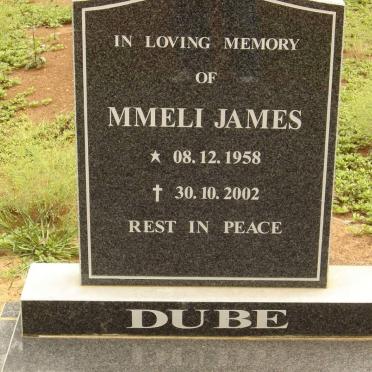 DUBE Mmeli James 1958-2002