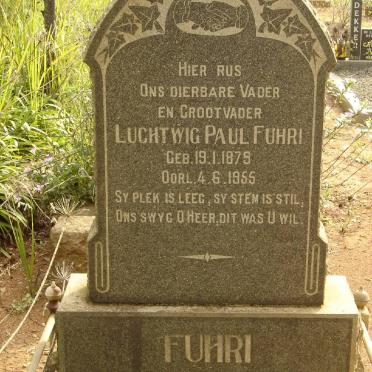 FUHRI Luchtwig Paul 1879-1955