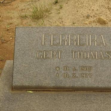 FERREIRA Gert Thomas 1908-1977