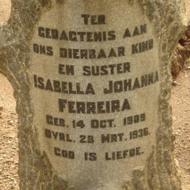 FERREIRA Isabella Johanna 1909-1936