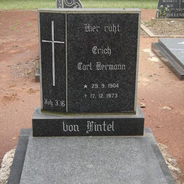 FINTEL Erich Carl Hermann, von 1904-1973