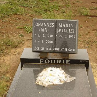 FOURIE Johannes 1930-2000 &amp; Maria 1937-