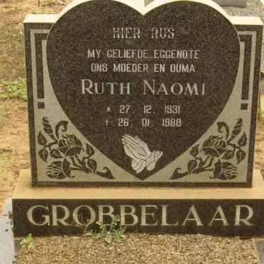 GROBBELAAR Ruth Naomi 1931-1988