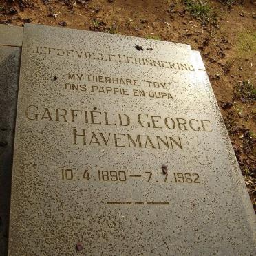 HAVEMANN Garfield George 1890-1962