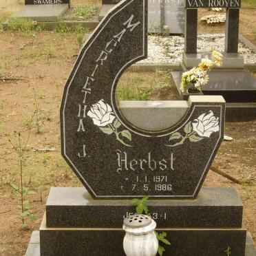 HERBST Magrietha J. 1971-1986