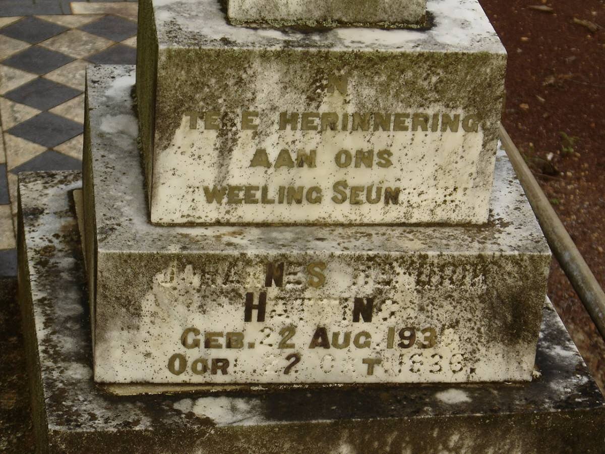 HATTING Johannes Hendrik 1935-1936