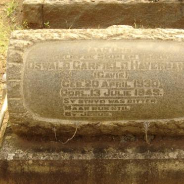 HAVERMANN Oswald Garfield 1930-1949