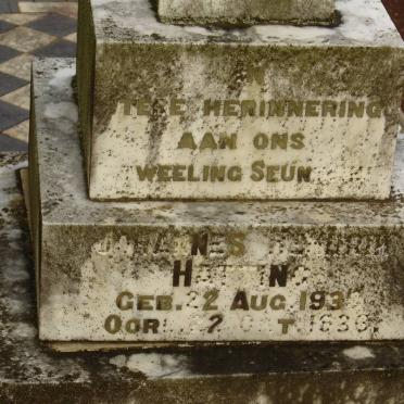 HATTING Johannes Hendrik 1935-1936