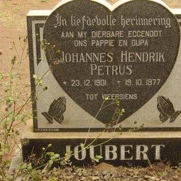 JOUBERT Johannes Hendrik Petrus 1901-1977