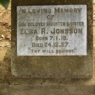 JONSSON Elsa R. 1919-1927