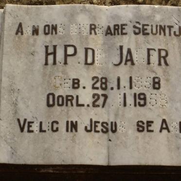 JAGER H.P., de 1958-1958