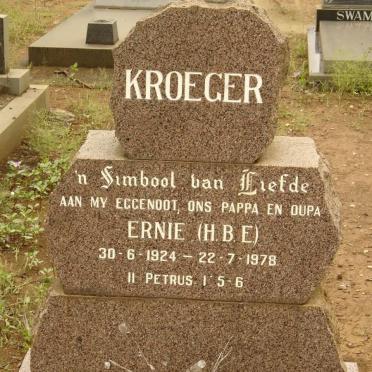 KROEGER H.B.E. 1924-1978