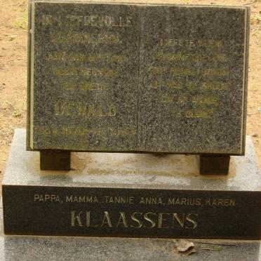 KLAASSENS Dewald 1970-1971