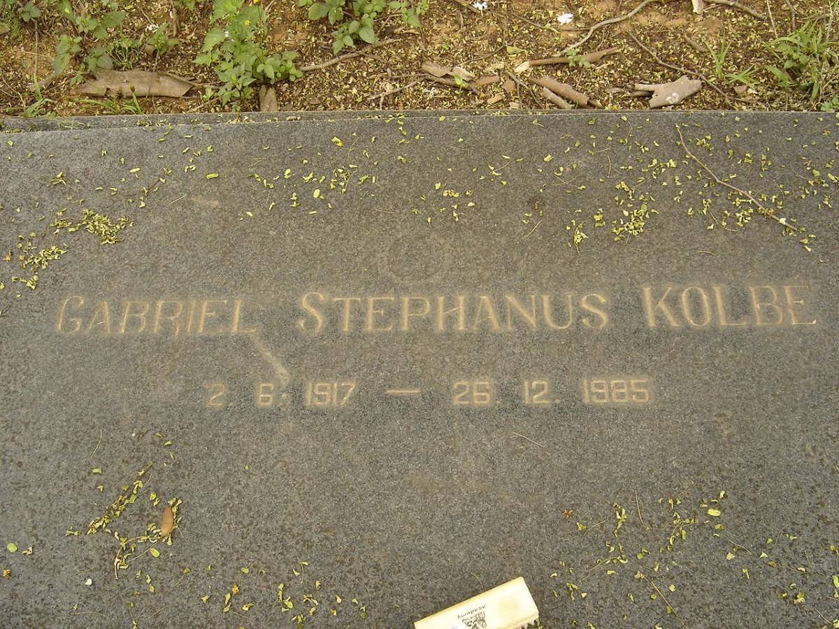 KOLBE Gabriel Stephanus 1917-1985