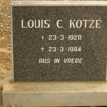 KOTZE Louis C. 1920-1994