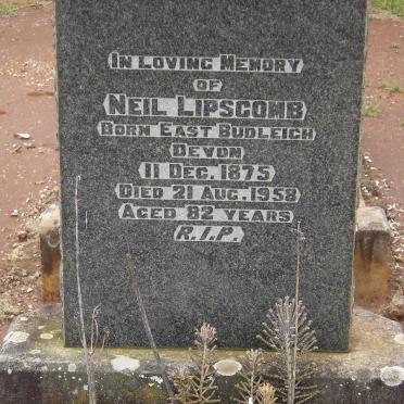 LIPSCOMB Neil 1875-1958