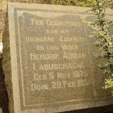 LABUSCHAGNE Hendrik Adrian 1875-1951