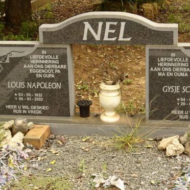 NEL Louis Napoleon 1932-2002  &amp; Gysje SCHOON 1934-2002
