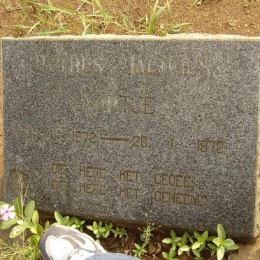 NORTJE Petrus Jacobus 1972-1972